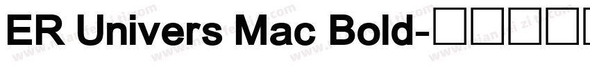 ER Univers Mac Bold字体转换